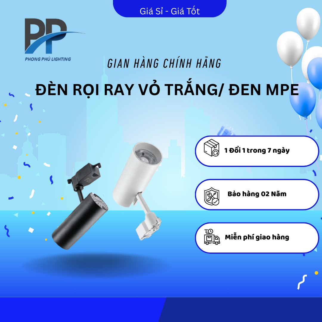 Đèn Rọi Ray MPE Vỏ Trắng/Đen